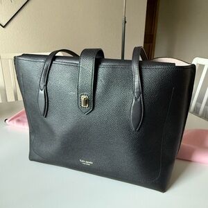 Kate Spade Black Pebbled Leather Tote
